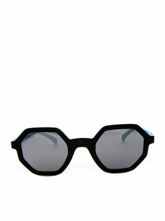 adidas Men's Sunglasses with Black Plastic Frame and Black Lens AOR020-009027