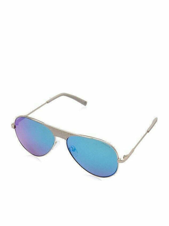 Polaroid Men's Sunglasses with Silver Metal Frame and Green Polarized Lens PLD2067/S/X 3YG/5Z