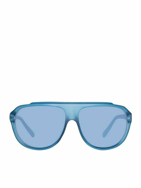Benetton Men's Sunglasses with Blue Plastic Frame and Blue Lens BE921S 03