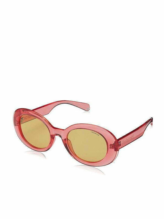 Polaroid Sonnenbrillen mit Rot Rahmen und Orange Linse PLD6052/S 35JHE/52