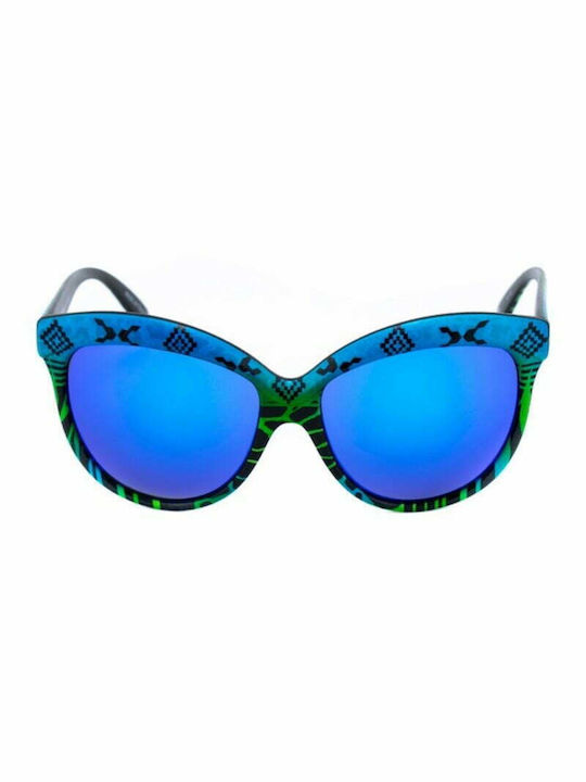 Italia Independent Women's Sunglasses with Blue Plastic Frame 0092INX.033.000