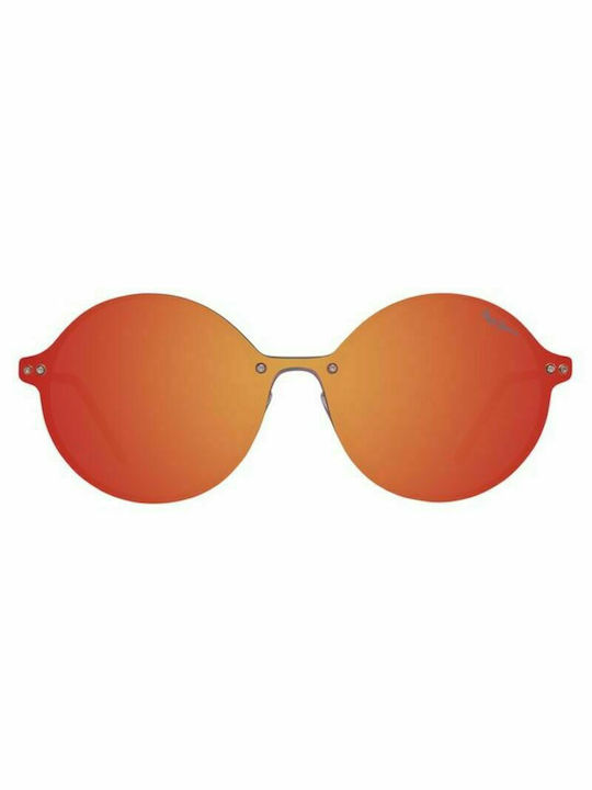 Pepe Jeans Feminini Ochelari de soare cu Roșu Cadru și Roșu Oglindă Lentilă PJ5135-C1