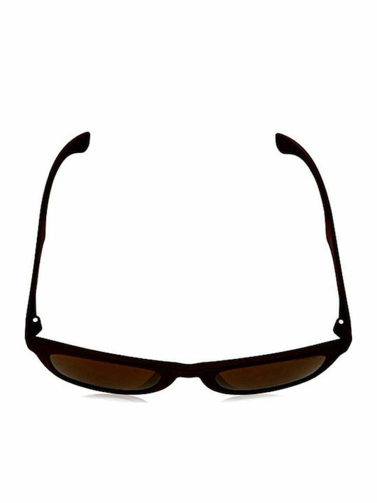 Carrera Men's Sunglasses with Burgundy Horn-Rimmed Frame and Grey Lenses 6000/ST KVL/LC