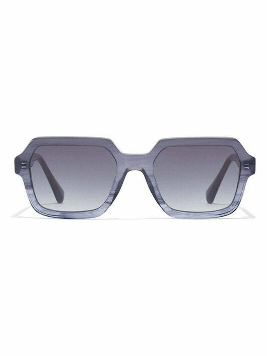 Hawkers Minimal Women's Sunglasses with Gray Plastic Frame and Gray Gradient Lens