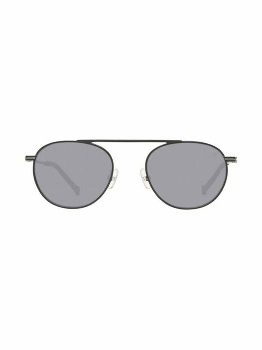 Hackett Bespoke Men's Sunglasses with Black Metal Frame and Black Lens HSB870-065