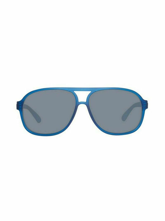 Benetton Men's Sunglasses with Blue Plastic Frame and Black Lens BE935S 04