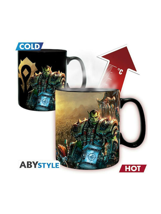 Abysse World of Warcraft - Azeroth Heat Change Κούπα Κεραμική Μαύρη 460ml