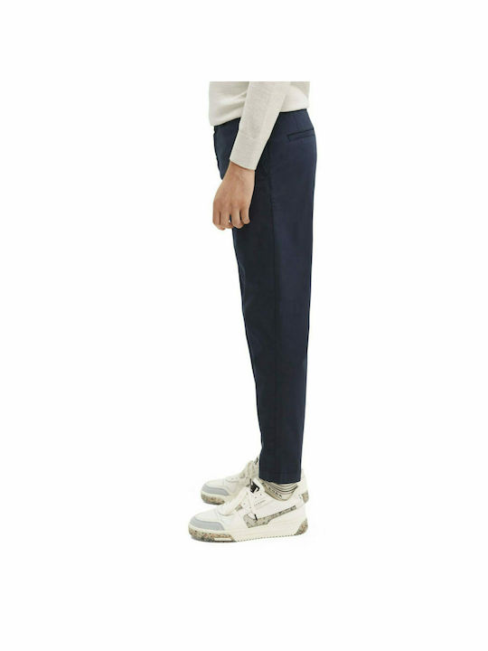 Fave Pantaloni Chino Elastic În Fit Regular Albastru Marin