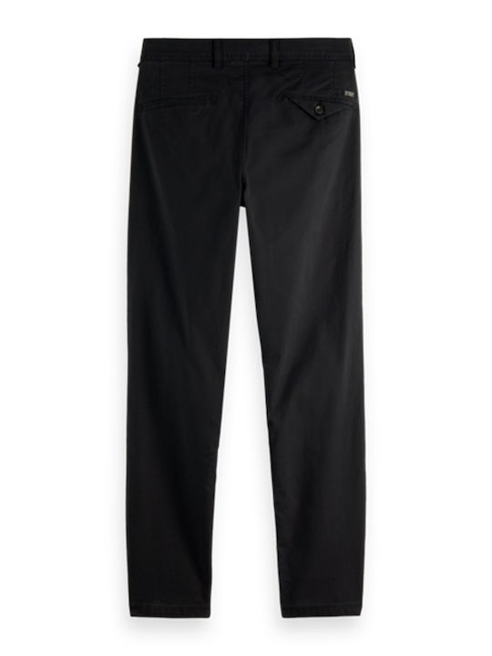 Mott Pantalon Chino Elastic În Fit Slim Negru
