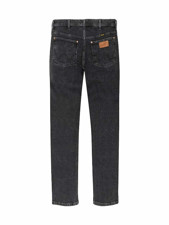Larston Men's Elastic Slim Fit Jeans Black