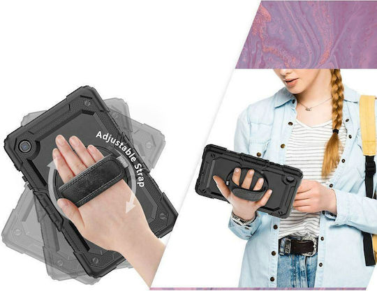 Tech-Protect Flip Cover Durabilă Neagră (Galaxy Tab A8)