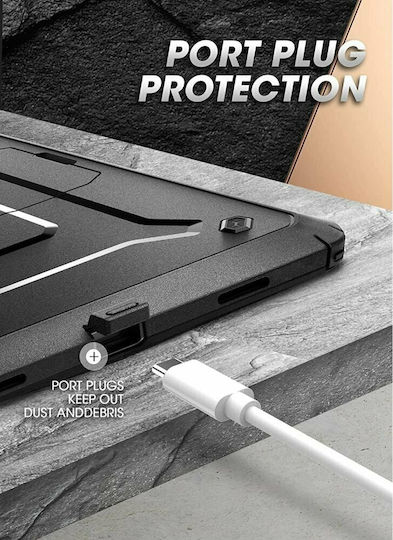 Supcase Unicorn Beetle Pro Flip Cover Ανθεκτική Μαύρη (Galaxy Tab A8)