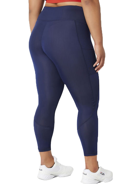 Fila This Way Women's Cropped Legging High Waisted Navy Blue