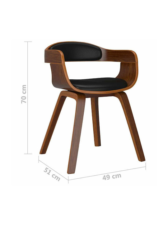 Stühle Speisesaal Black 6Stück 49x51x70cm