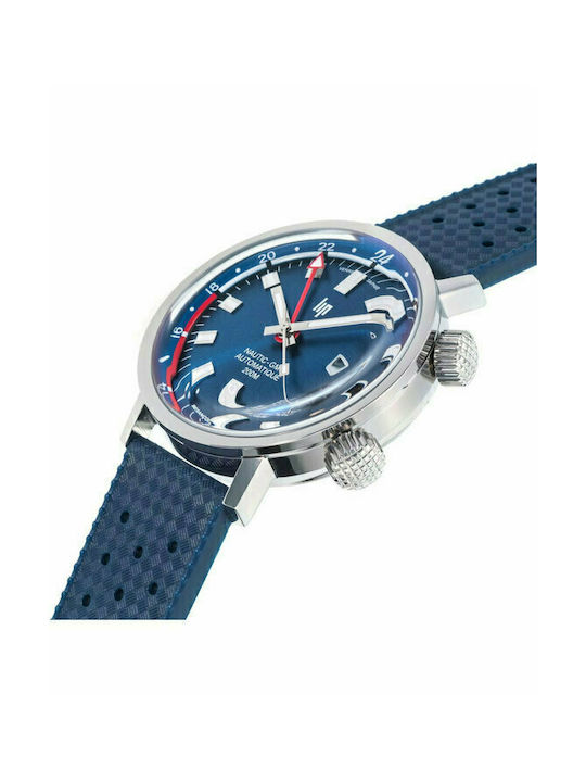 Lip Watches Watch Automatic with Blue Rubber Strap