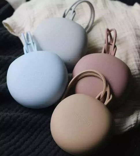 Nibbling Silicone Blue Pacifier Case