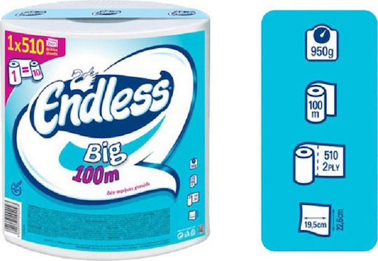 Endless Big Χαρτί Κουζίνας Ρολό 2 Φύλλων (950gr/Ρολό)