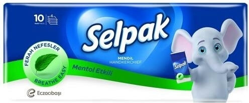 Selpak Menthol 10 Pachete Șervețele de buzunar 4 Straturi