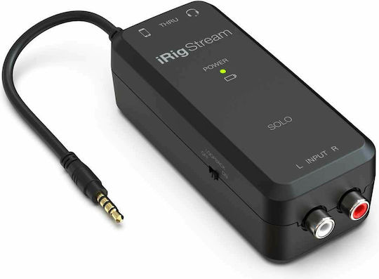 IK Multimedia IRig Stream External Professional Sound Card Connectivity 3.5mm