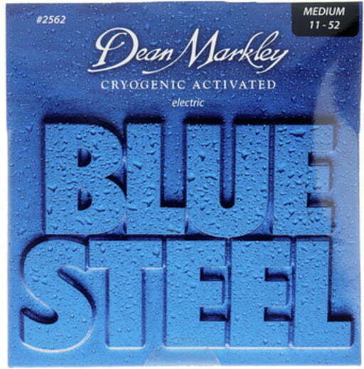 Dean Markley Blau Elektrische E-Gitarrensaiten Stahl Set 11-52 Medium