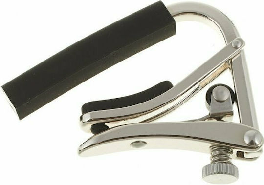 Shubb Metallic Clamp Capo for Electric Guitar C4 Silver