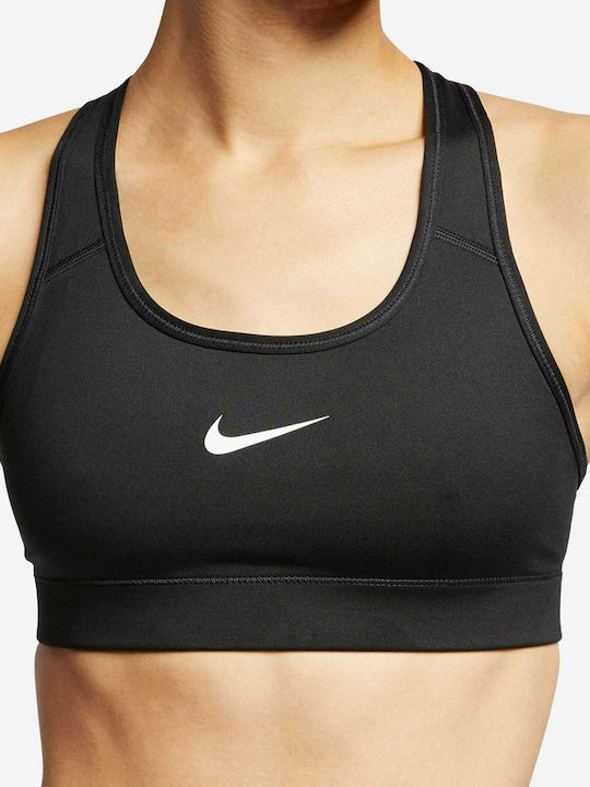 Dri-Fit Victory Compression Women's Athletic Sports Bra Black