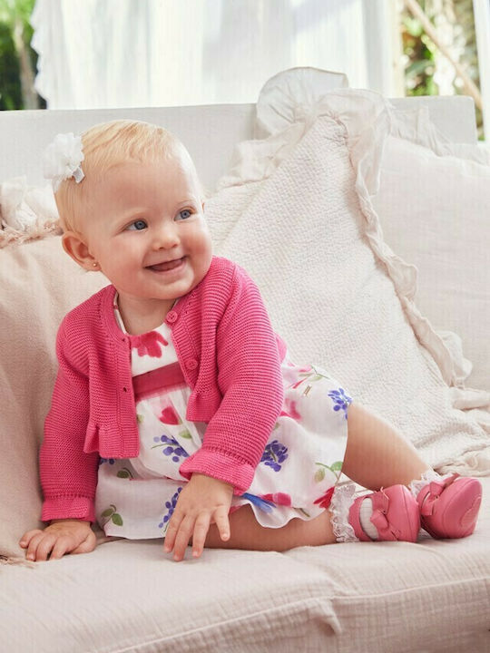 Kinderstrickjacke Fuchsie