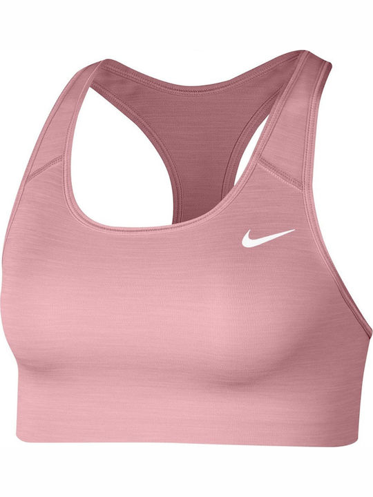 Dri-Fit Swoosh Γυναικείο Αθλητικό Μπουστάκι Ροζ