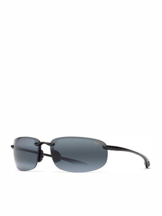 Maui Jim Ανδρικά Γυαλιά Ηλίου με Μαύρο Κοκκάλινο Σκελετό και Μαύρο Ντεγκραντέ Polarized Καθρέφτη Φακό 407-02