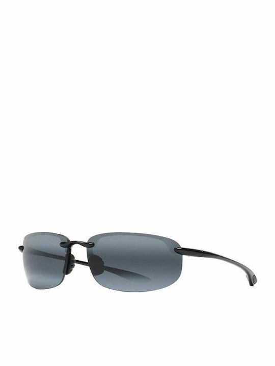 Maui Jim Ανδρικά Γυαλιά Ηλίου με Μαύρο Κοκκάλινο Σκελετό και Μαύρο Ντεγκραντέ Polarized Καθρέφτη Φακό 407-02