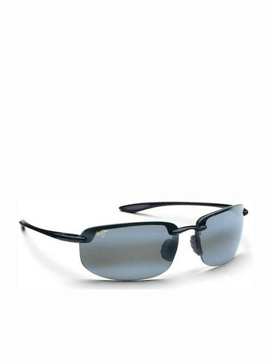 Maui Jim Ανδρικά Γυαλιά Ηλίου με Μαύρο Κοκκάλινο Σκελετό και Μαύρο Ντεγκραντέ Polarized Καθρέφτη Φακό 407-02