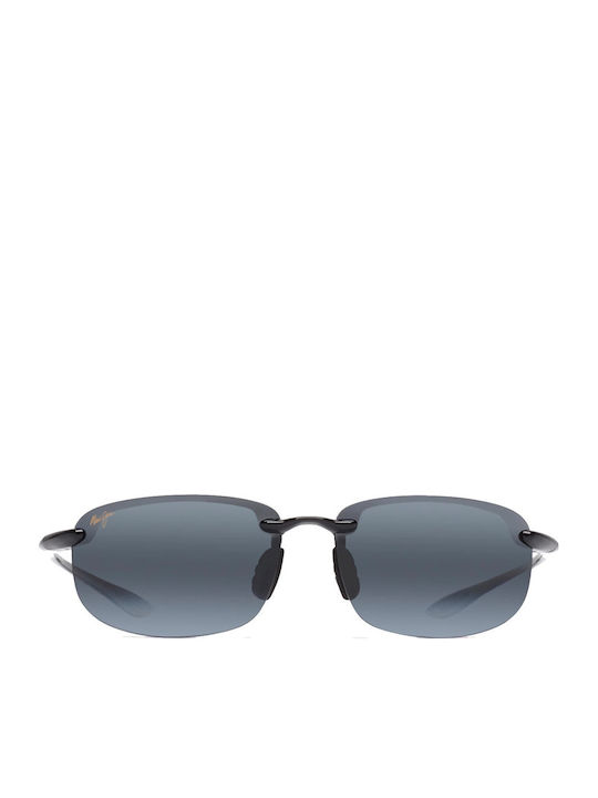 Maui Jim Ανδρικά Γυαλιά Ηλίου με Μαύρο Κοκκάλινο Σκελετό και Μαύρο Ντεγκραντέ Polarized Καθρέφτη Φακό 407-02