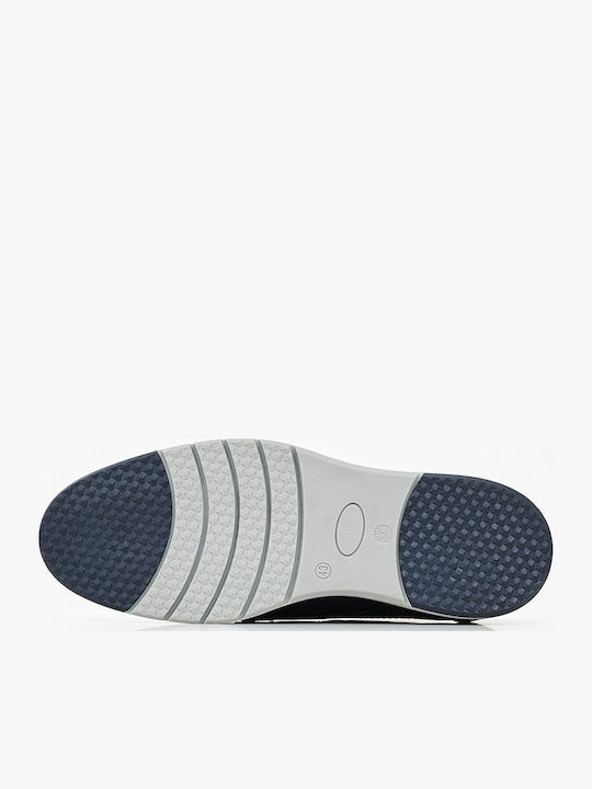 Men's Leather Casual Shoes Blue