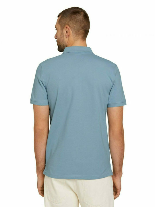 Tom Tailor Herren Kurzarmshirt Polo Calm Cloud Blue