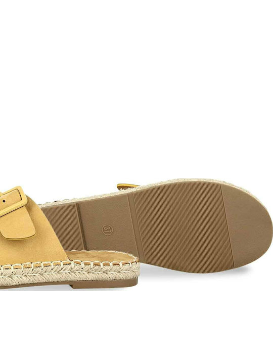 Women's Flat Sandals Anatomic in Yellow Color