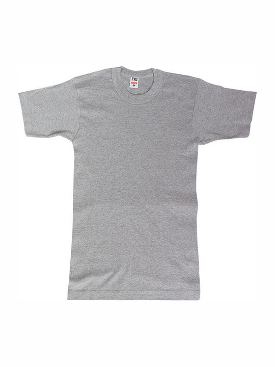 Men's Short Sleeve Undershirt In Gray Colour