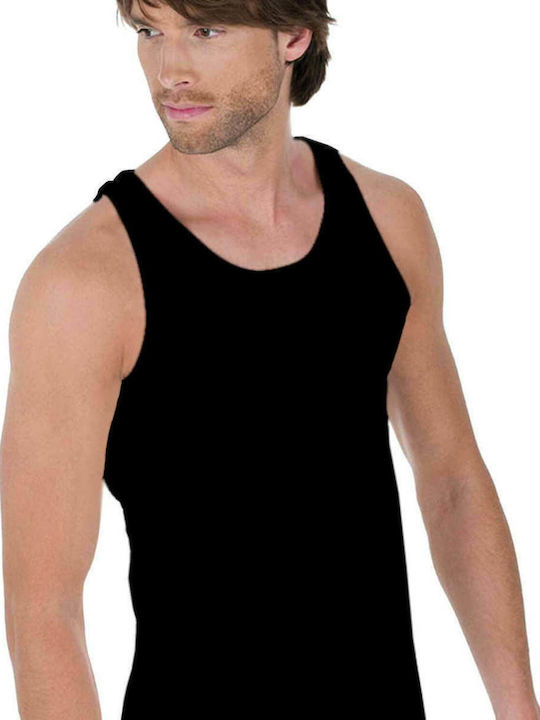 Ανδρικές Φανέλες Αμάνικες σε Μαύρο Χρώμα 2Pack