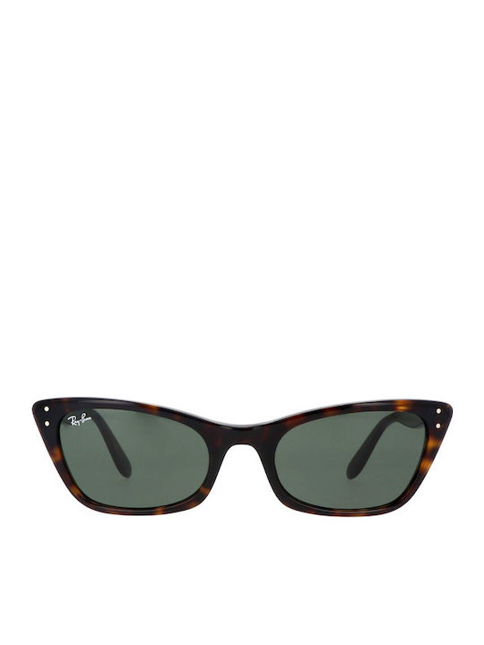 Ray Ban Lady Burbank Women's Sunglasses with Brown Tartaruga Plastic Frame and Green Lens RB2299 902/31