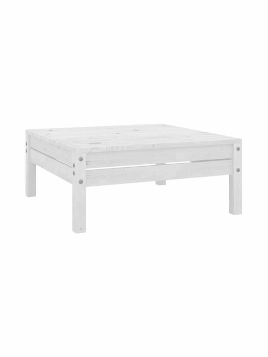 Outdoor Living Room Set 7 Pieces White