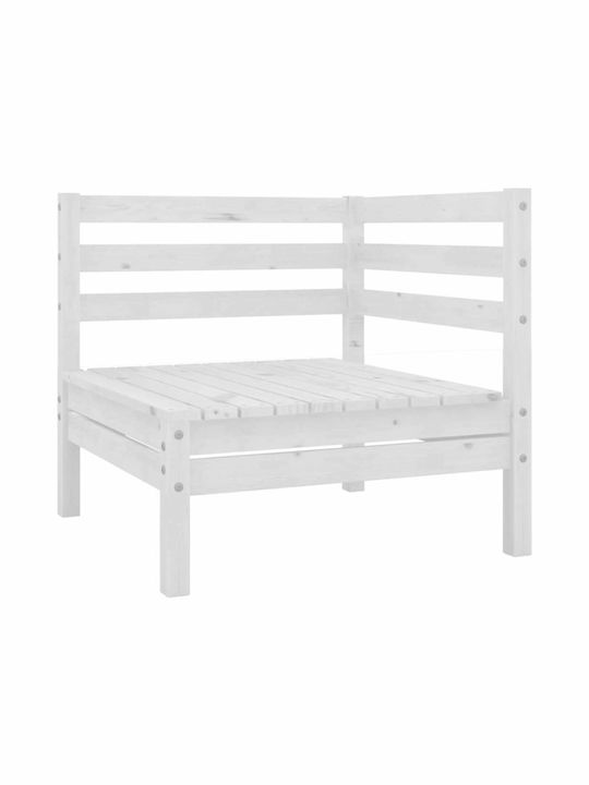Outdoor Living Room Set 7 Pieces White