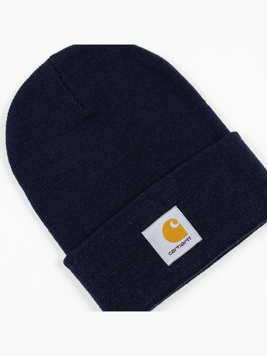 Ribbed Beanie Cap Navy Blue