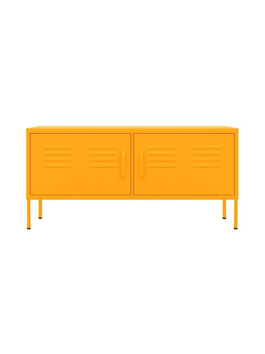 Stand TV Metalic Galben Muștar L105xA35xÎ50cm