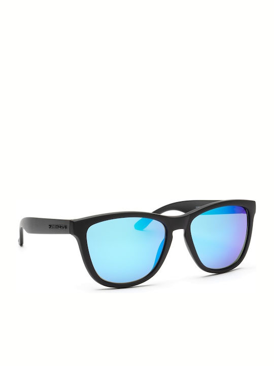 Hawkers One Unisex Γυαλιά Ηλίου με Μαύρο Κοκκάλινο Σκελετό και Τιρκουάζ Καθρέφτη Φακό OTR29