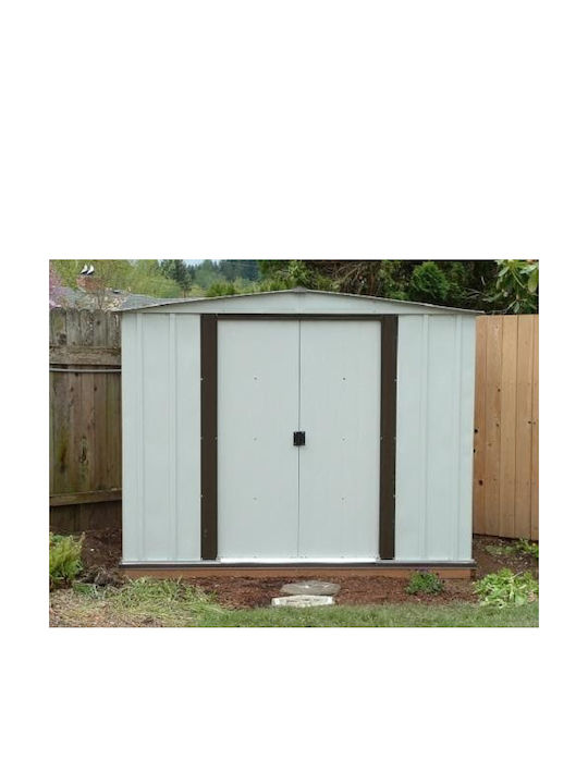 Depozit Metalic De Grădină Galvanizat Newport Coffee L2,534xLățime1,81xÎnălțime1,9m