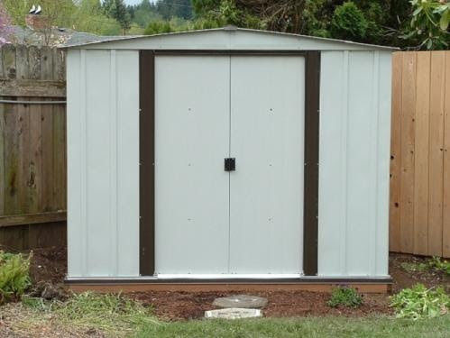 Metallische Gartenhaus Newport Coffee M2.534xΠ1.81xΥ1.9m