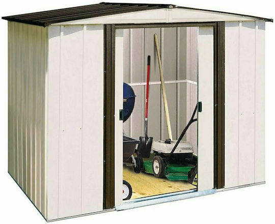 Metallische Gartenhaus Newport Coffee M2.534xΠ1.81xΥ1.9m