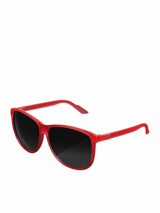 Mstrds Chirwa Men's Sunglasses with Red Plastic Frame and Black Lens