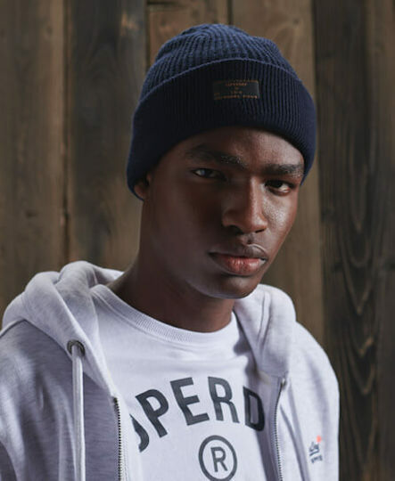 Stockholf Beanie Ανδρικός Σκούφος με Rib Πλέξη σε Χακί χρώμα