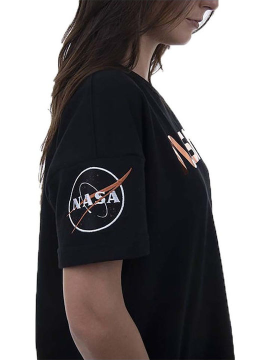 Mini T-shirt Φόρεμα Μαύρο