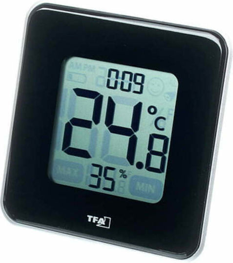 TFA Style Indoor Thermometer & Hygrometer Tabletop / Wall Mounted